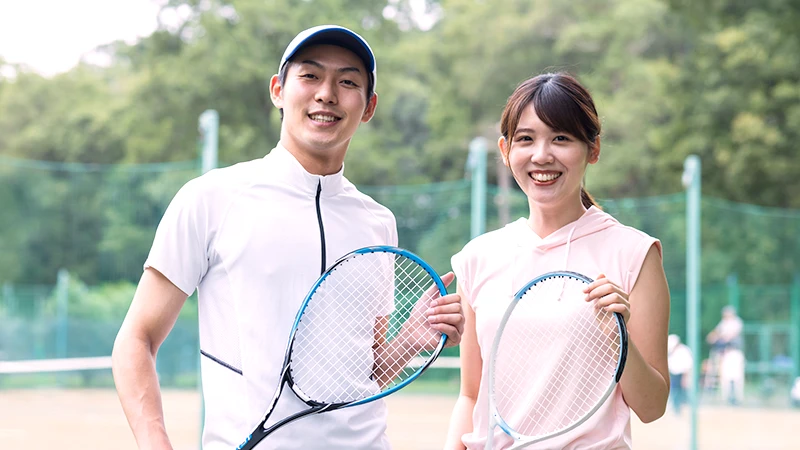 そろそろ運動しようよ！テニス交流会のメインイメージ