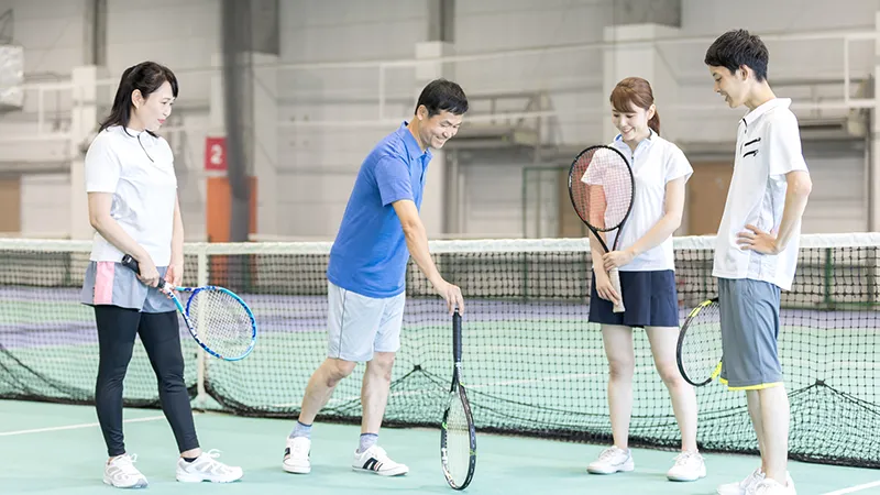 そろそろ運動しようよ！テニス交流会のメインイメージ