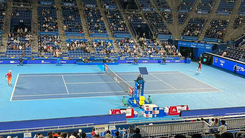 日本代表の錦織選手を間近で観戦‼️のメインイメージ